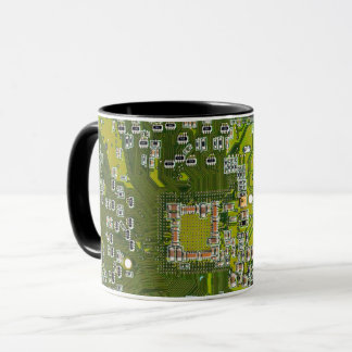 Caneca Conjunto de circuito impresso Circuito verde PCB C