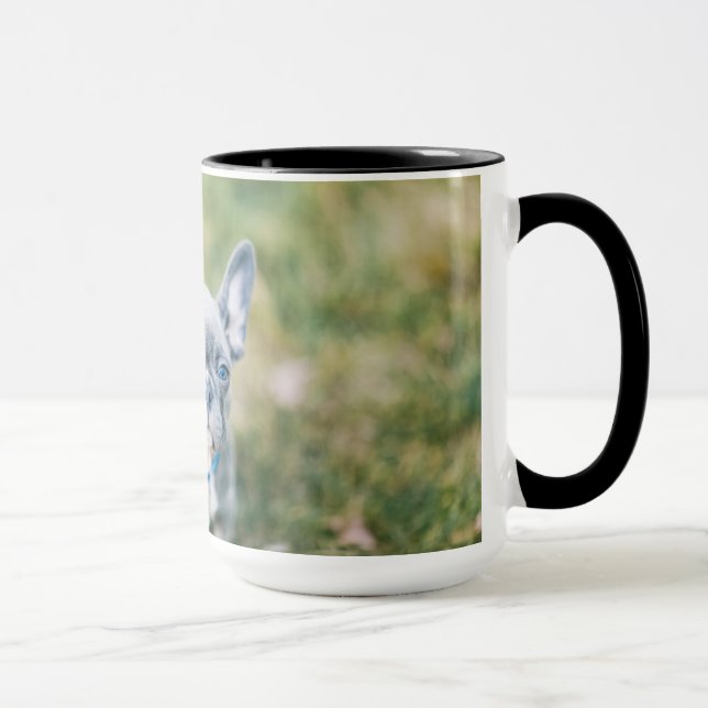 Caneca Conjunto de um Bulldog Francês (Direita)