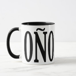 Caneca Coño Porcelain Mug - 11oz Black Rim Apenas Mangu I