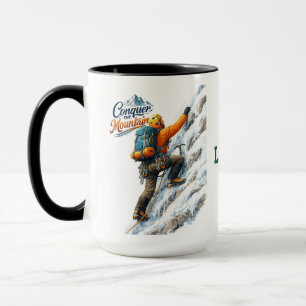 Caneca Conquistar Montanha Aventura Vida Inspiradora ..