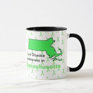 Caneca Consciência da doença de Lyme em Massachusetts C