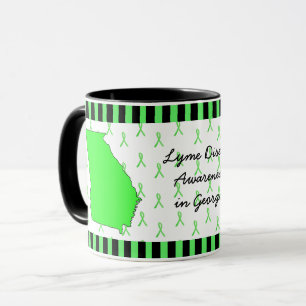 Caneca Consciência da doença de Lyme na Geórgia