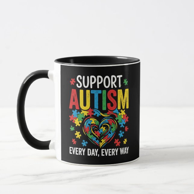 Caneca Conscientização do autismo (Esquerda)