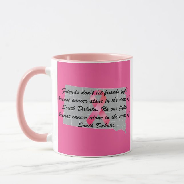 Caneca Conscientização sobre o Câncer de Mama em Dakota d (Esquerda)