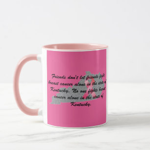 Caneca Conscientização sobre o Câncer de Mama em Kentucky