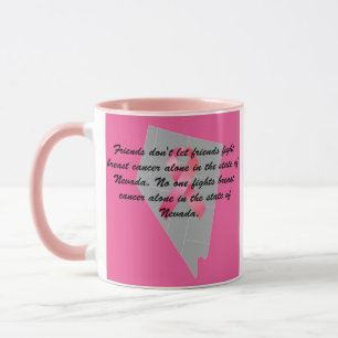 Caneca Conscientização sobre o Câncer de Mama em Nevada