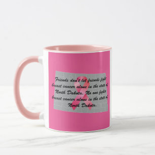 Caneca Conscientização sobre o Câncer de Mama em North Da
