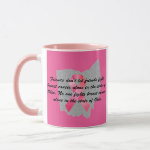 Caneca Conscientização sobre o Câncer de Mama em Ohio