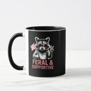 Caneca Conscientização sobre o câncer de mama Feral e sol
