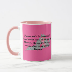 Caneca Conscientização sobre o Câncer de Mama na Virgínia