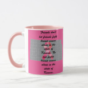 Caneca Conscientização sobre o Câncer de Mama no Kansas