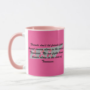 Caneca Conscientização sobre o Câncer de Mama no Tennesse