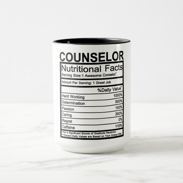 Caneca Conselheiro de Fatos Nutricionais (Centro)