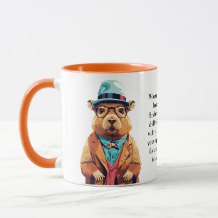 Caneca Conselho Engraçado De Uma Capybara
