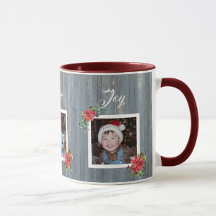Caneca Conselho Rustic Barn e Poinsettia   3 Fotos da fam