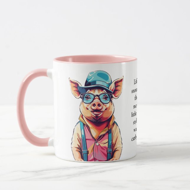 Caneca Conselhos Engraçados De Um Porco (Esquerda)