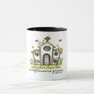 CANECA "CONSIDERE COMO AS FLORES DE SELVAGENS CRESCEM" BÍ