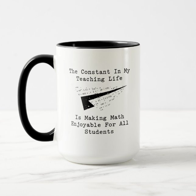 Caneca Constante no Ensino: Tornar a Matemática Agradável (Esquerda)