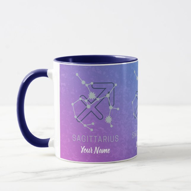 Caneca Constelação das Estrelas do Horoscópio Zodiac (Esquerda)
