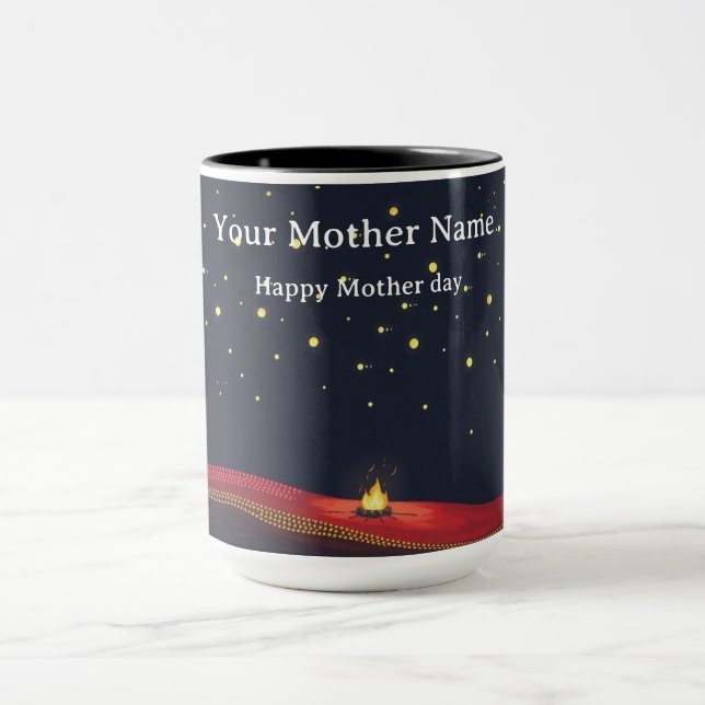 Caneca Constelação Indígena de Pontos junto à Fogueira so (Centro)