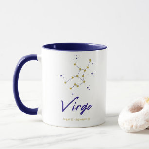 Caneca Constelação Virgo Zodiac Estrelas Astro Horoscope