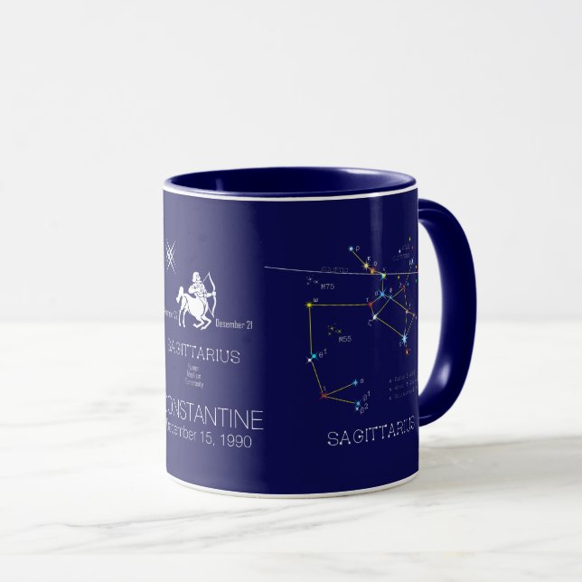 Caneca Constelação Zodiac Sagittarius (Frente Esquerda)