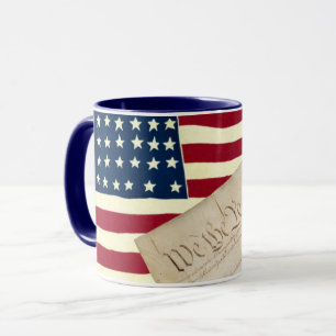 Caneca Constituição dos Estados Unidos, bandeira american