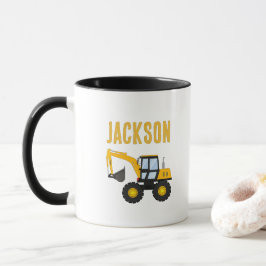 Caneca Construction Truck Birthday | Personalized Décor