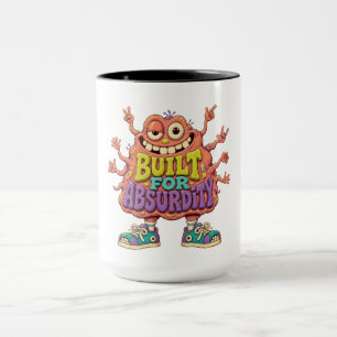 Caneca Construído para a Absurdez – Desenho Animado de Mo