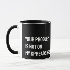 Caneca Contabilista Spreadsheet Funny Mug