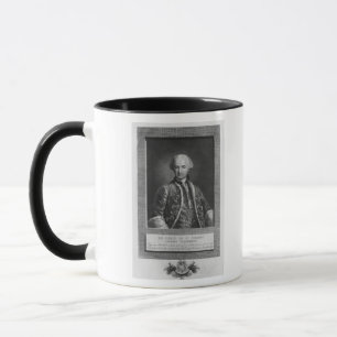 Caneca Contagem de St Germain, alquimista famoso, 1783