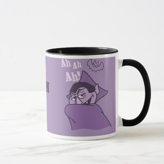 Caneca Conte von Count - Ah! | Adicione seu nome (Direita)