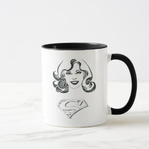 Caneca Contorno da Supergirl 1