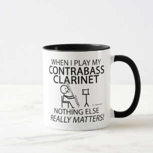 Caneca Contrabass Clarinet Nada Mais Importa