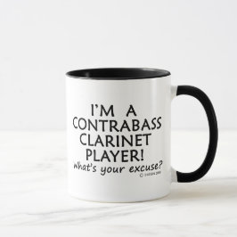 Caneca Contrabass Clarinet Player