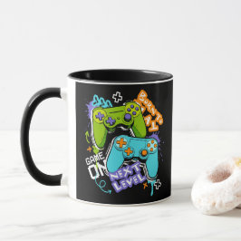 Caneca Controladores de jogo Graffiti Jogos Nascido Para