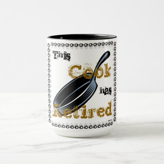 Caneca Cook Dourado e preto aposentado (Centro)