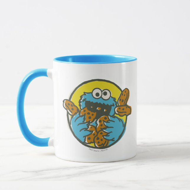 Caneca Cookie Monster Retro (Esquerda)