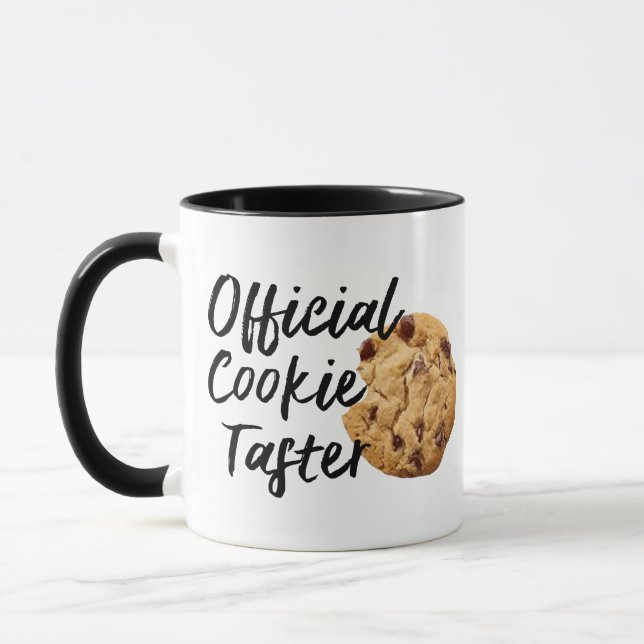 Caneca Cookie Oficial Engraçado Café Design (Esquerda)