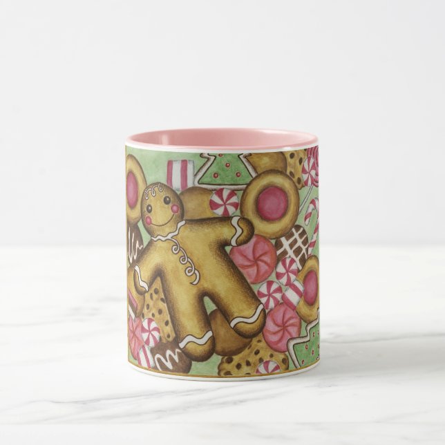 Caneca Cookies de Natal Gingerbird Man Coffee Mug (Centro)