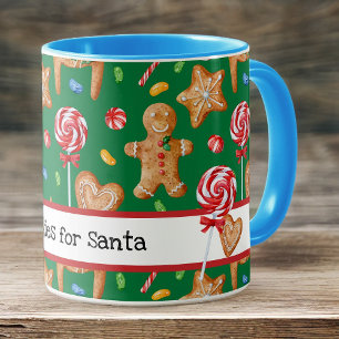 Caneca Cookies de Natal para Papais noeis Verdes