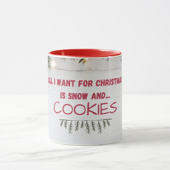 Caneca "Cookies Holiday Cote sobre Mug" (Centro)