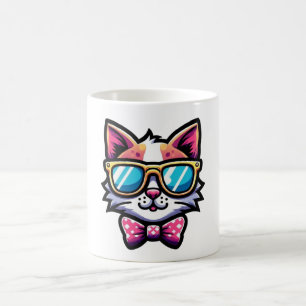 Caneca Cool Cat – Xícara de Café de Desenho Animad