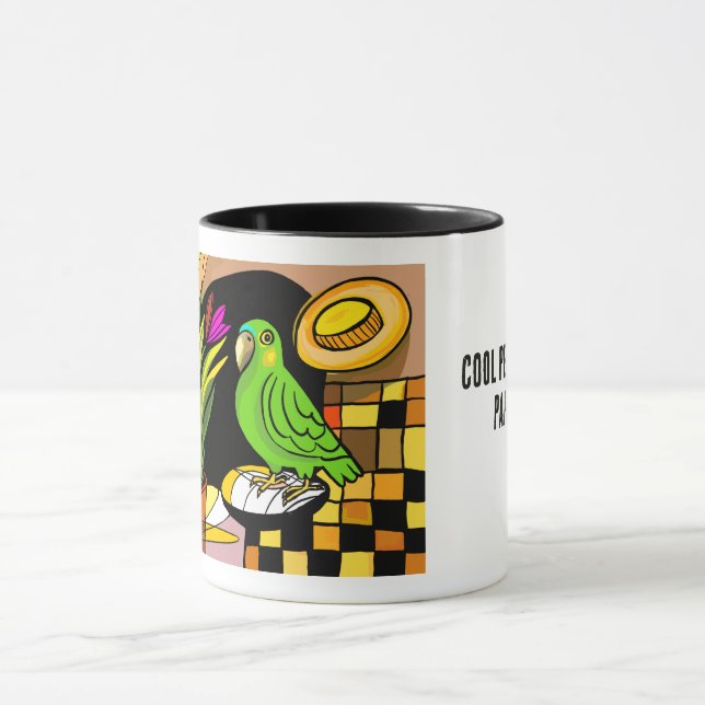 Caneca Cool People Have Parrots (Centro)