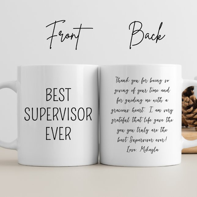 Caneca Cooperante Personalizada do Supervisor Ever Manage (Criador carregado)