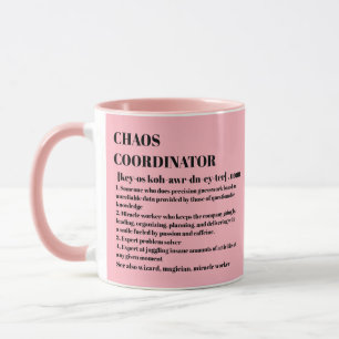 Caneca Coordenador de caos - Colaborador de Fotografias d