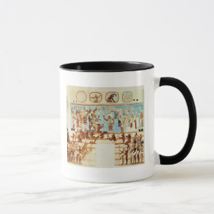 Caneca Cópia de uma pintura de parede de Bonampak