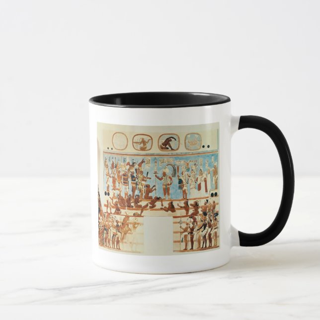 Caneca Cópia de uma pintura de parede de Bonampak (Direita)