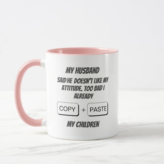 Caneca Cópia personalizada da mãe engraçada + colar Mug (Esquerda)