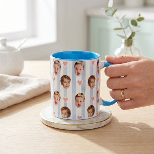 Caneca Copo com Faixa de Foto Personalizada   Bebê Fofo